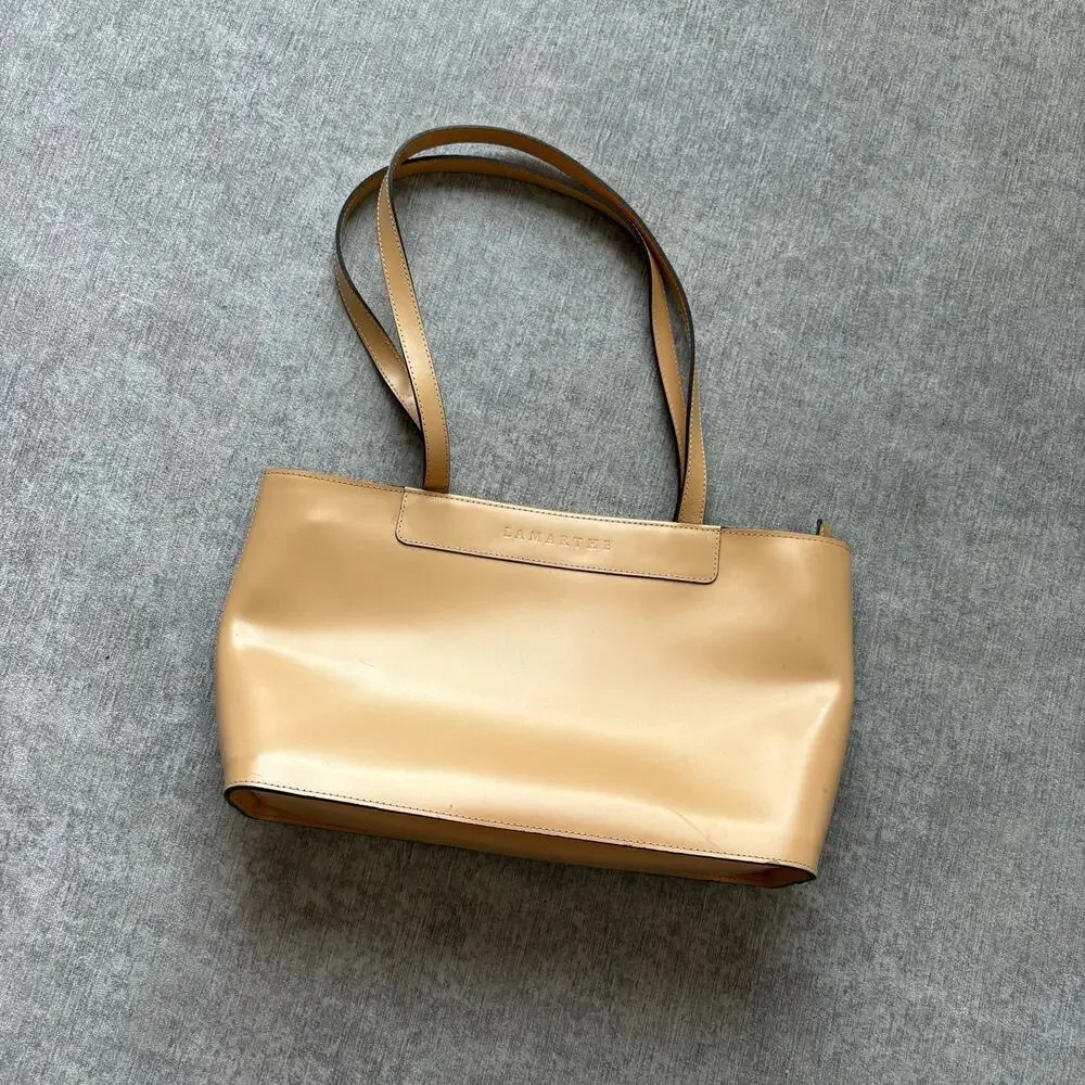 Lamarthe Tan Leather Shoulder Bag - Picture 1 of 8